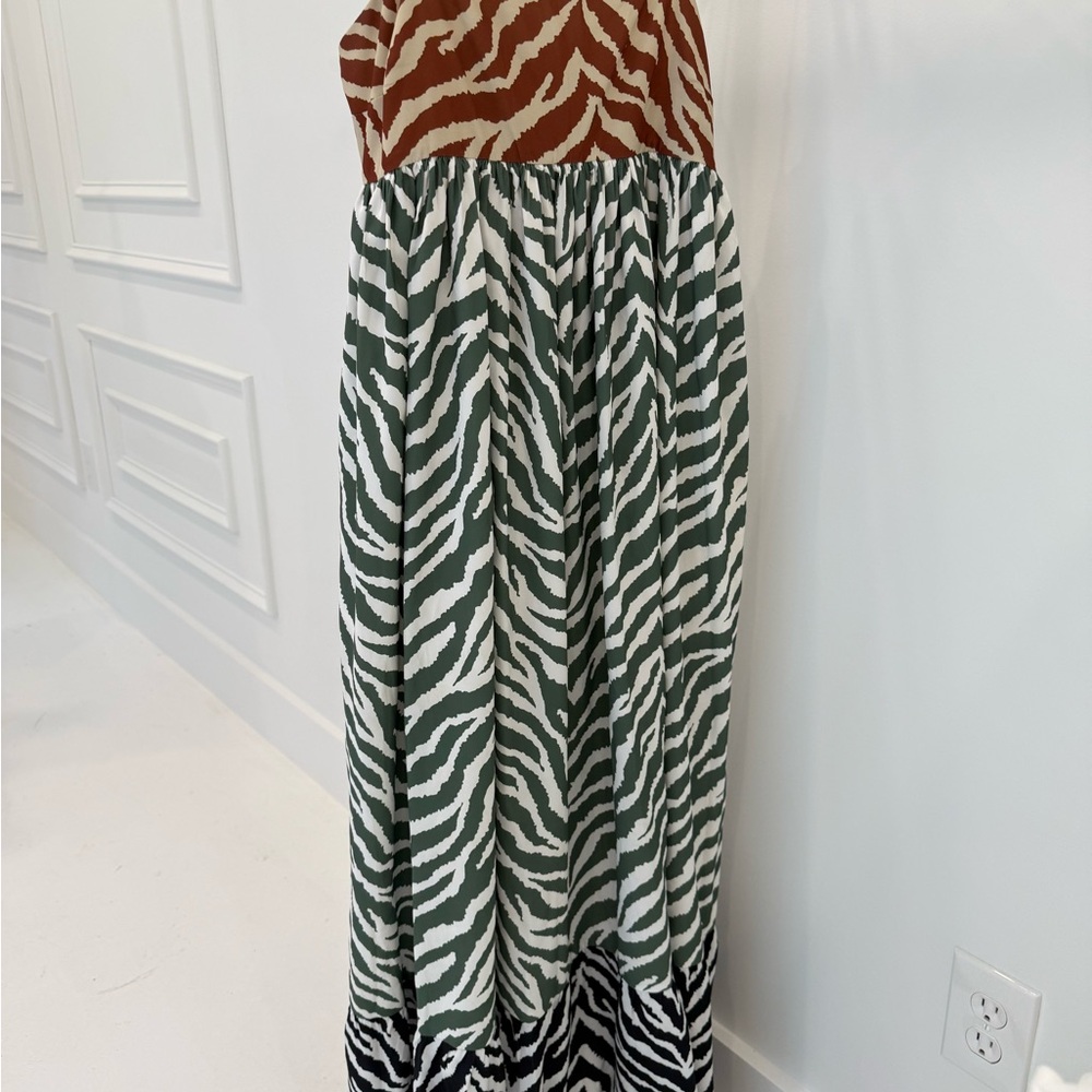 Zebra Print Maxi Dress